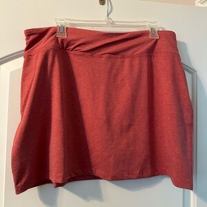 Tangerine Women's Mini Skirt in Rich Red